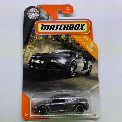 Matchbox Mbx City Audi R8 Gris Oscuro 2007 Car Collector