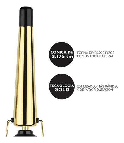 Ferro Rizador Hot Tools Signature Conico 1 1/4 A 3/4