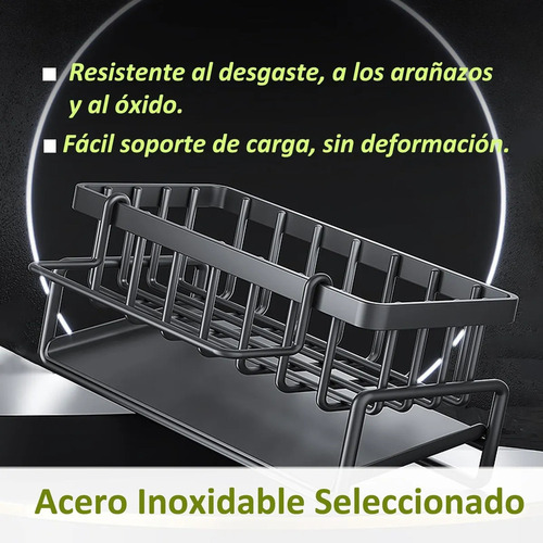 Soporte De Esponja Y Jabón Capacidad, Organizador Escurridor
