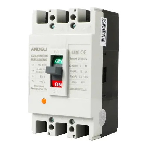 Breaker Caja Moldeada 100 Ampers, Andeli Am1-125m/3300