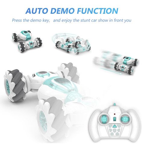 Imagem 6 de 8 de Carrinho S-012 Rc Stunt Com Controle Remoto Gesto Sensor