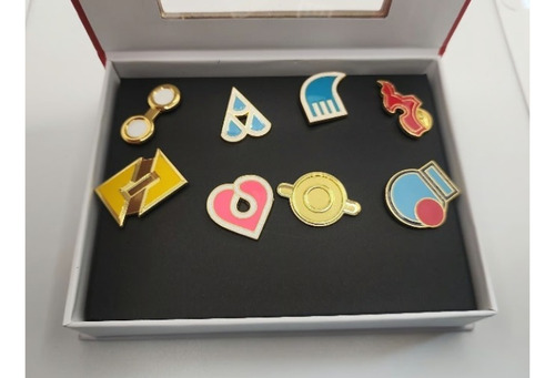 Set De Insignias Liga Pokémon Gimnasio Region De Johto