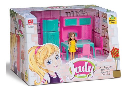 Coleção Judy Cozinha Com Boneca - Samba Toys 0405