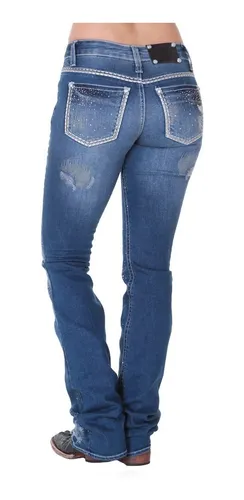 Cal a Jeans Feminina Flare Zenz Western Aerosmith Promo o
