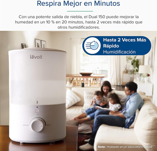 Levoit Top-fill Humidificador Ultrasónico 3l De Aromas