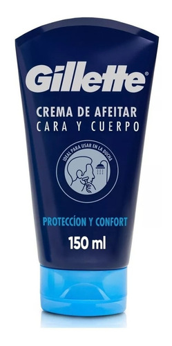 Crema De Afeitar Gillette Cara Y Cuerpo Con Aloe Vera 150 Ml
