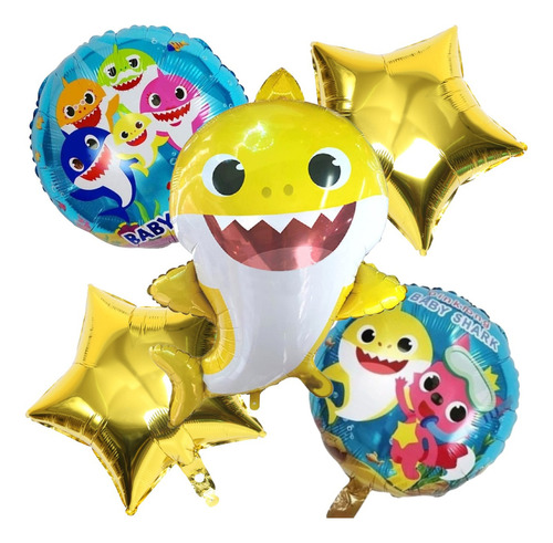 Kit 5 Globos Baby Shark