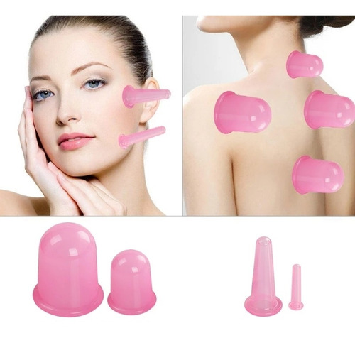 7 Tazas De Silicona Anticelulitis Facial De Vacío