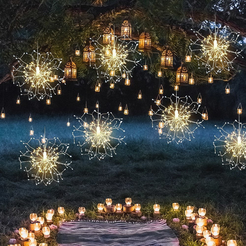 Xv Nuevas Luces Hadas Fuegos Artificiales Navideños 480