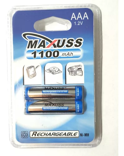 Cargador de baterías AAA y AA y de baterías recargables AAA Ni-MH 1100mAh  16 unidades con estuches para pilas de EBL – Yaxa Colombia