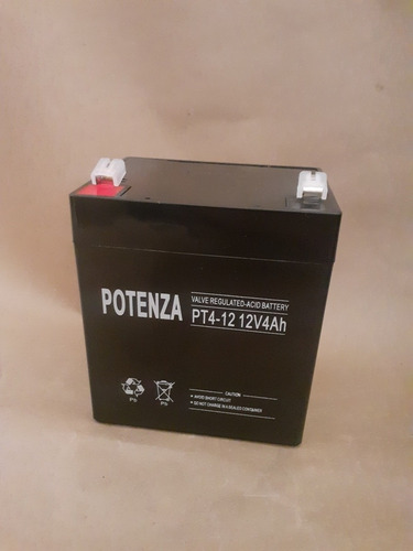 Bateria 12v 4ah Potenza/ Cerco Electrico/ Alarmas /ups