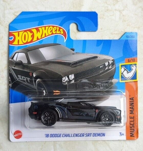 Hot Wheels Carro Dodge Challenger Srt Demon Coleccionable