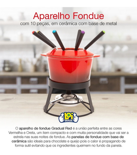 Imagem 4 de 8 de Conjunto De Fondue Em Inox 10 Peças Com Base Giratória Loi