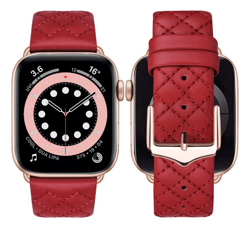 Correa De Cuero Compatible Con Apple Watch Band Mujer 40 Mm