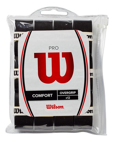Wilson Overgrip Pro Confort 1x12 Pack Negro
