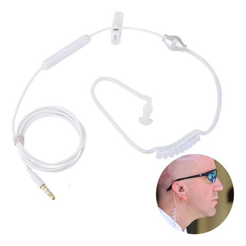 Auricular Manos Libres Tubo Transparente Handy 1 Pin 3.5 Mm