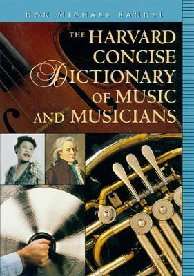 Libro The Harvard Concise Dictionary Of Music And Musicians