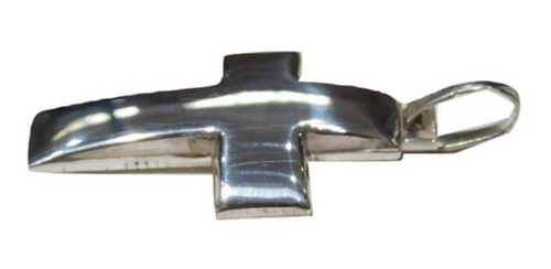 Imagen 2 de 6 de Cruz Plata 925 Hombre 4 Cm. Lisa Maciza Estuche Garantía