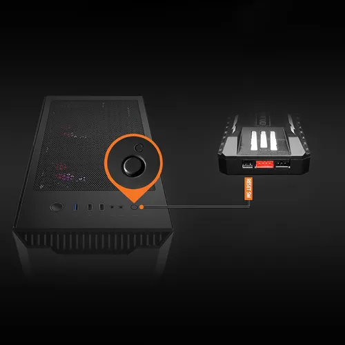 Controlador Rgb Inteligente Pwm Ventilador De Control Negro