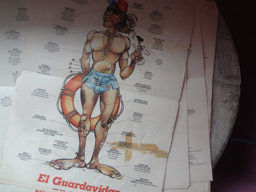 Posterribles El Guardavidas Originales 80s Primera Mano 