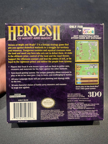 Heroes Of Might And Magic 2 Game Boy Color (Usado)