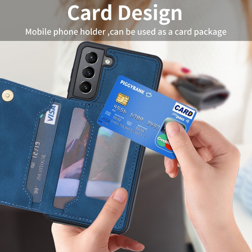 B Funda De Tarjeta Wallet For Samsung S21 Fe S21 Ultra Plus