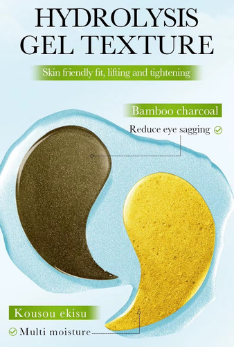 Parches Hidrogel Para Eliminar Ojeras Sadoer De Colágeno Carbón De Bambú Día/noche