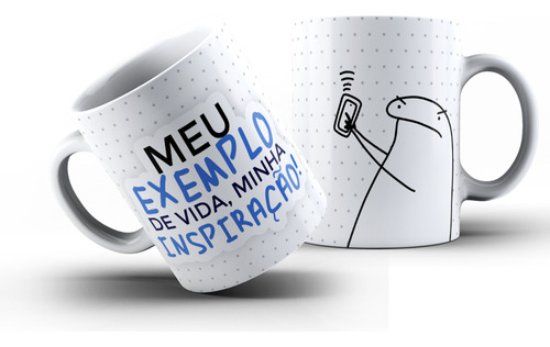 Caneca Xícara Flork Meme Bento Frases Divertida E Debochada Cor Mod. 05