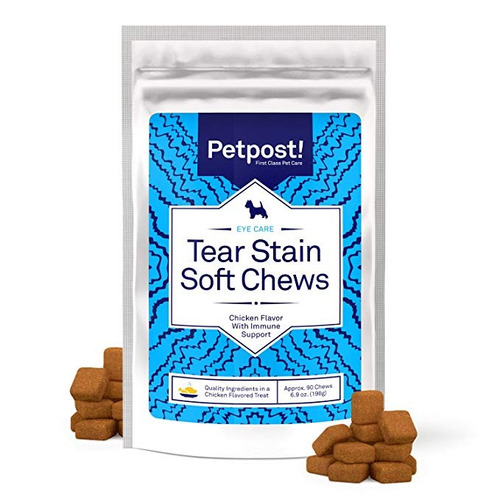 Petpost | Tear Stain Remover De Pollo Con Sabor Suaves Masti