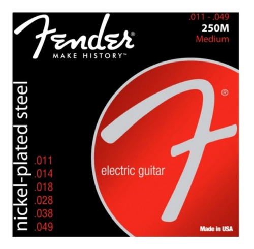 Encordado Fender Guitarra Eléctrica 250m - Cuerdas 011 / 049