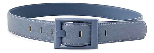 Cinturón Trendy 51658 Con Hebilla De Poliuretano Celeste Lisa Ml