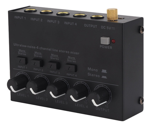 Amplificador De Auriculares De Estudio De 4 Canales, Mezclad