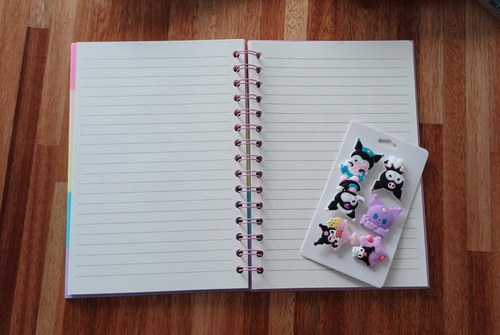 Cuaderno Libreta Con Pines Compatibles Crocs Kuromi Modelos Modelo 3
