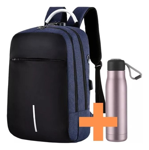 Combo Mochila Anti Robo + Botella Térmica - Otec