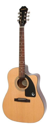 Guitarra acústica Epiphone AJ-100CE para diestros natural