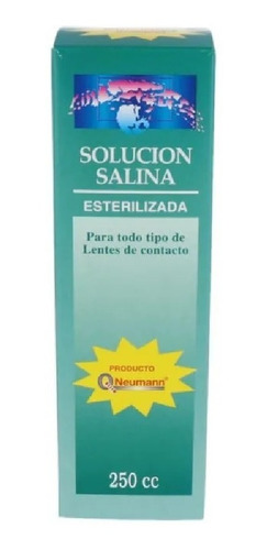 Solución Salina Esterilizada Para Lentes De Contacto 250 Cc