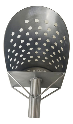 Imagem 1 de 3 de Sand Scoop Sem Punho Inox Detector De Metal Solda Quadrupla