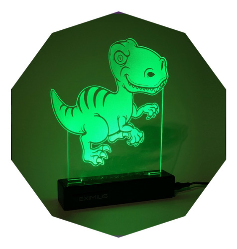 Veladores Modernos Infantiles Led Lampara Niño Dinosaurio 