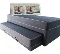 Comprar Divan Dúo De 1 Plaza Y Media Con Colchones Y Almohadas