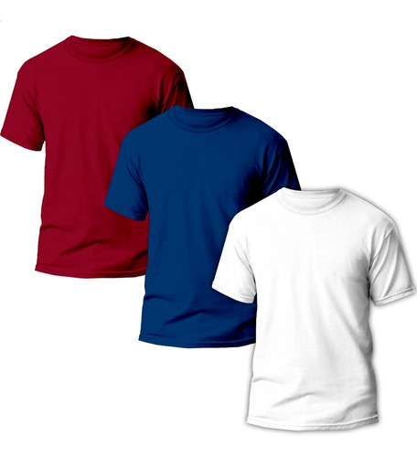 Kit 3 Camisetas Básicas Masculina Lisa Dryfit Premium Veronz