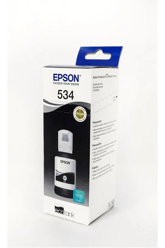 Botella De Tinta Epson T534 Negro