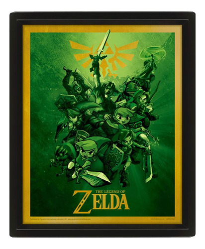 Cuadro 3d The Legend Of Zelda