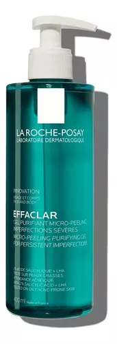  Limpiador facial La Roche-Posay Effaclar en gel, espumante y  purificador para limpieza facial y piel grasa : Belleza y Cuidado Personal