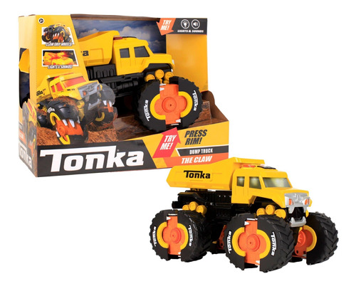 Tonka - Camin Volquete The Claw Amarillo