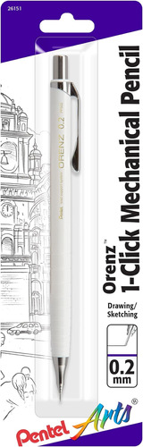 Lápiz Mecánico Pentel Arts Orenz, 0,2 Mm, Barril Blanco, 1
