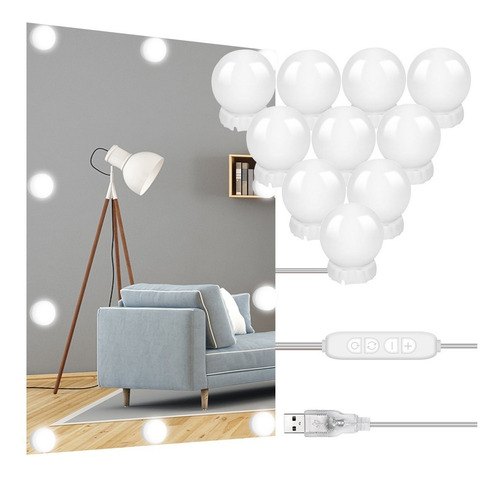 Luz Led Para Espejo De Maquillaje