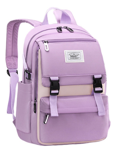 Mochila Eacolar Antirrobo Kawaii Para Niña Primaria Secundaria 6 A 15 Años Viaje Laptop Color Sólido