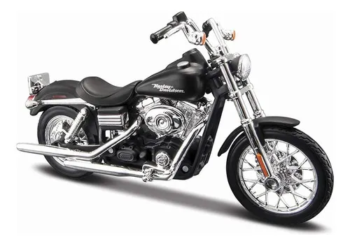 Moto A Escala Harley Davidson 1:18 Motos De Colección Color Negro