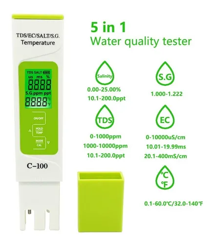 comprar Tds \u002F Salinidad \u002Fec\u002Fs.g\u002Ftemp Digital Medidor Calidad De Agua comprar Tds \u002F Salinidad \u002Fec\u002Fs.g\u002Ftemp Digital Medidor Calidad De Agua