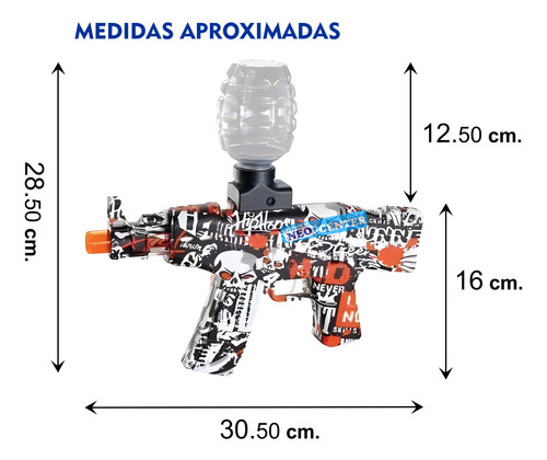 Pistola Con Bateria Recargable A Balines De Hidrogel